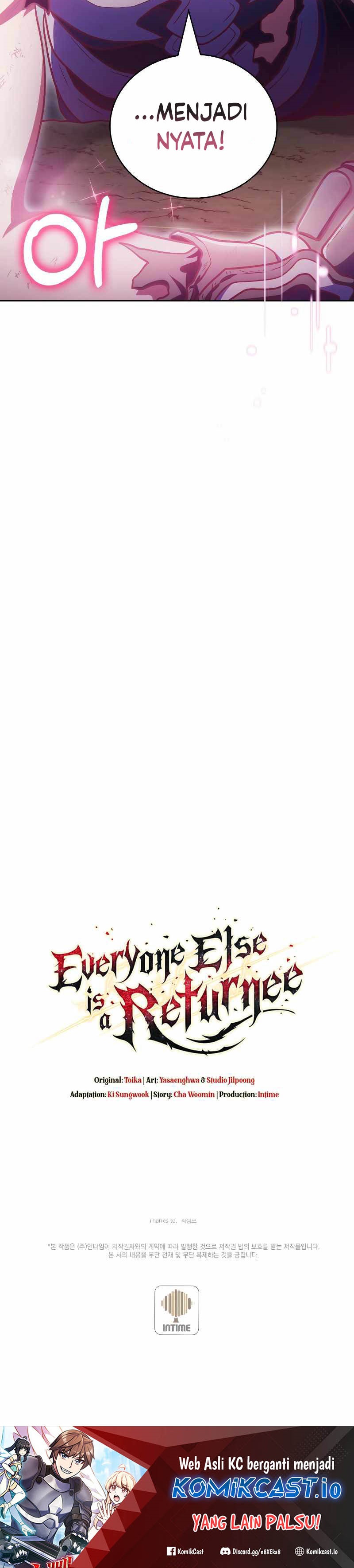 Everyone Else is A Returnee Chapter 40 Bahasa Indonesia