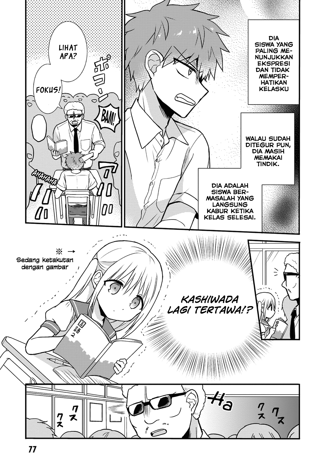 Expressionless Face Girl and Emotional Face Boy Chapter 08 Bahasa Indonesia
