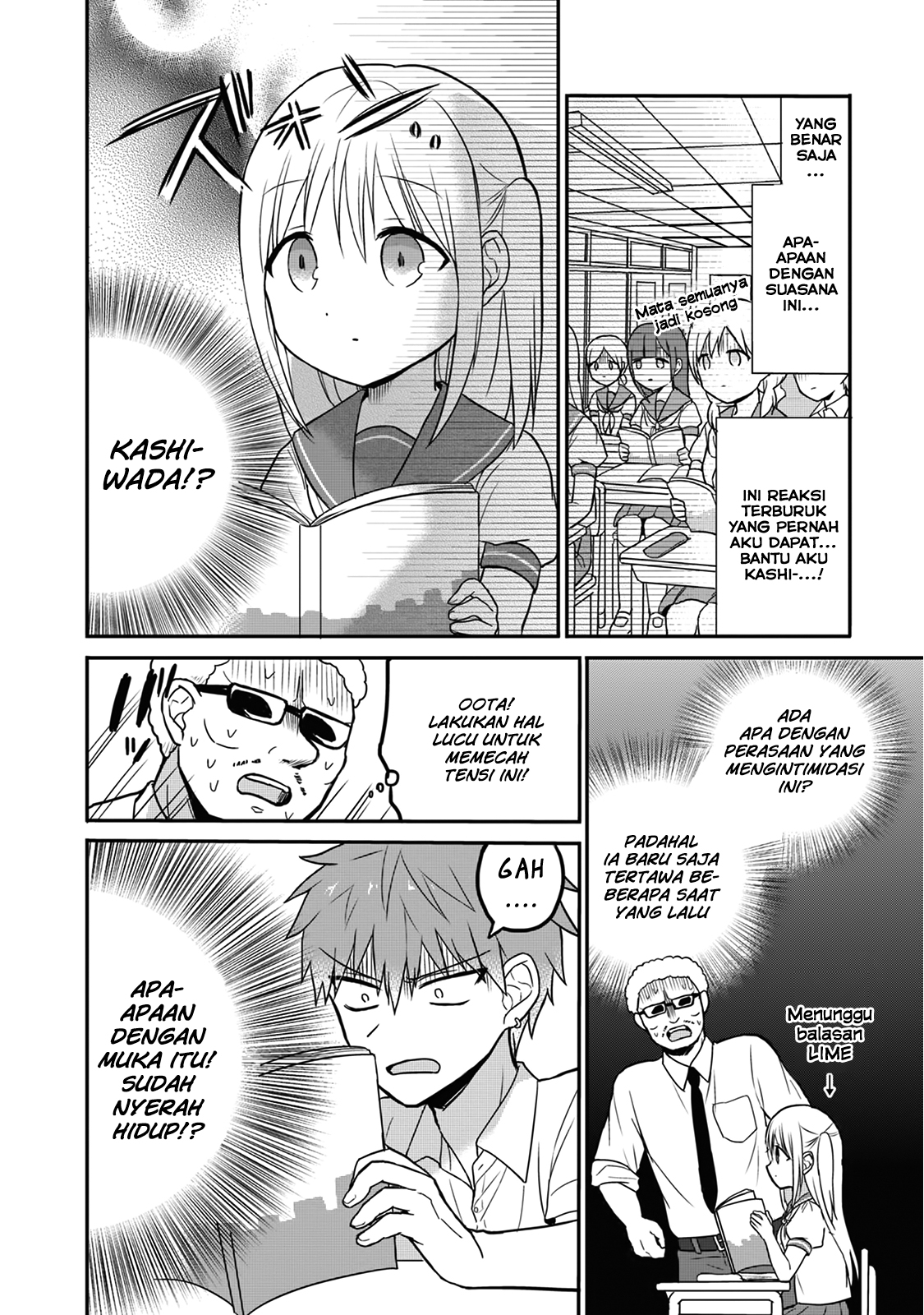 Expressionless Face Girl and Emotional Face Boy Chapter 08 Bahasa Indonesia