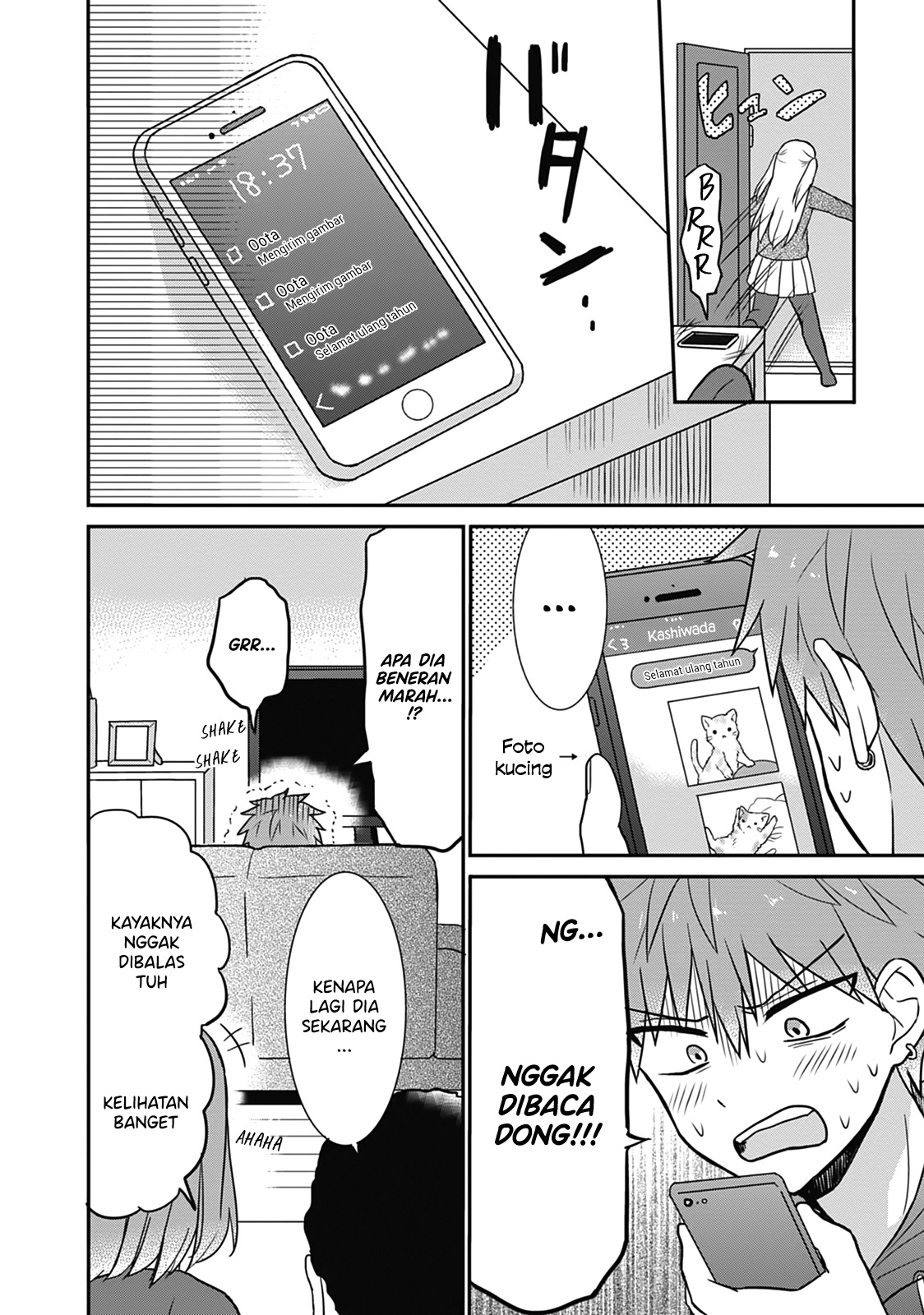 Expressionless Face Girl and Emotional Face Boy Chapter 14 Bahasa Indonesia