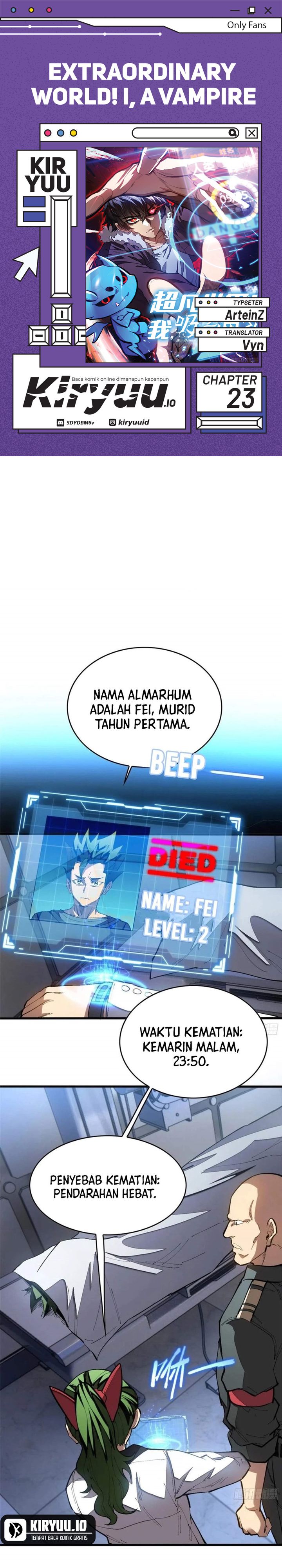 Extraordinary World?! Me… A Vampire?! chapter 23