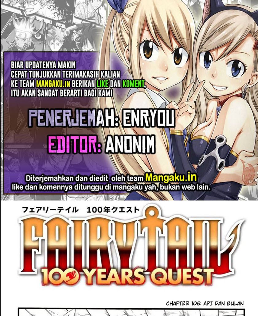 Fairy Tail: 100 Years Quest Chapter 106 Bahasa Indonesia