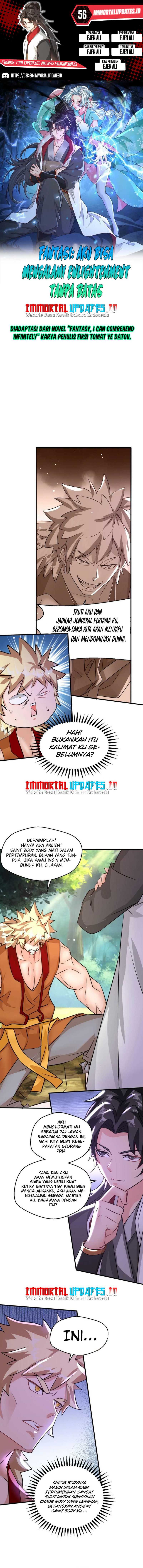 Fantasy: I Can Experience Limitless Enlightenment Chapter 56 Bahasa Indonesia