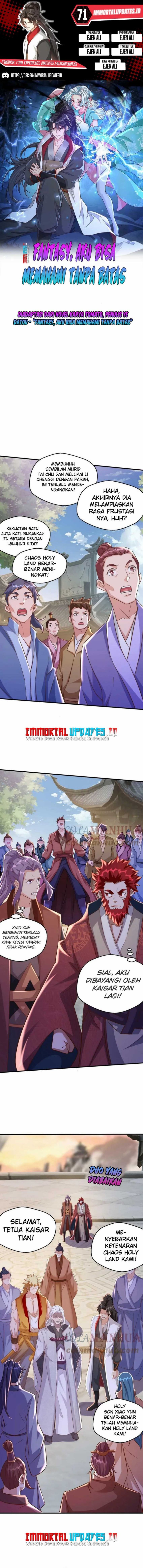 Fantasy: I Can Experience Limitless Enlightenment chapter 71