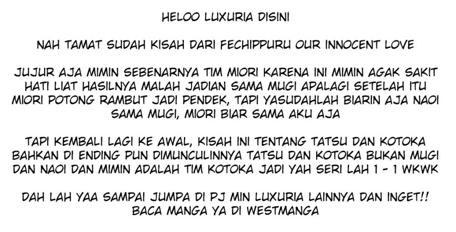 Fechippuru ~ Bokura no Junsuina Koi Chapter 145 Bahasa Indonesia