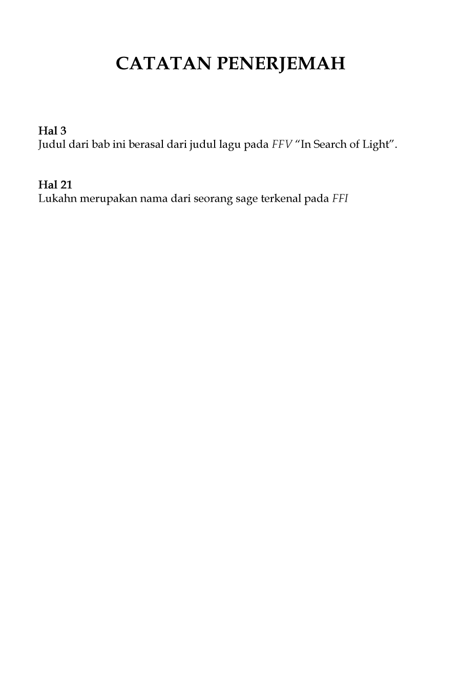 Final Fantasy: Lost Stranger Chapter 07 Bahasa Indonesia