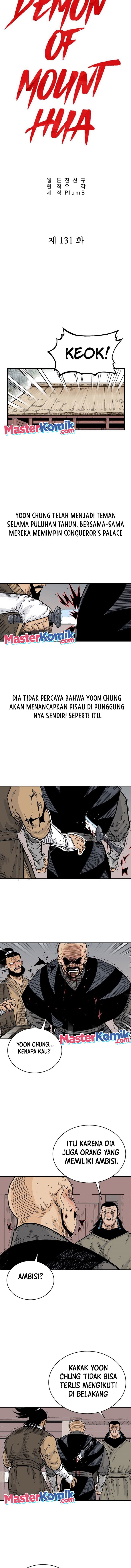 Fist Demon of Mount Hua Chapter 131 Bahasa Indonesia