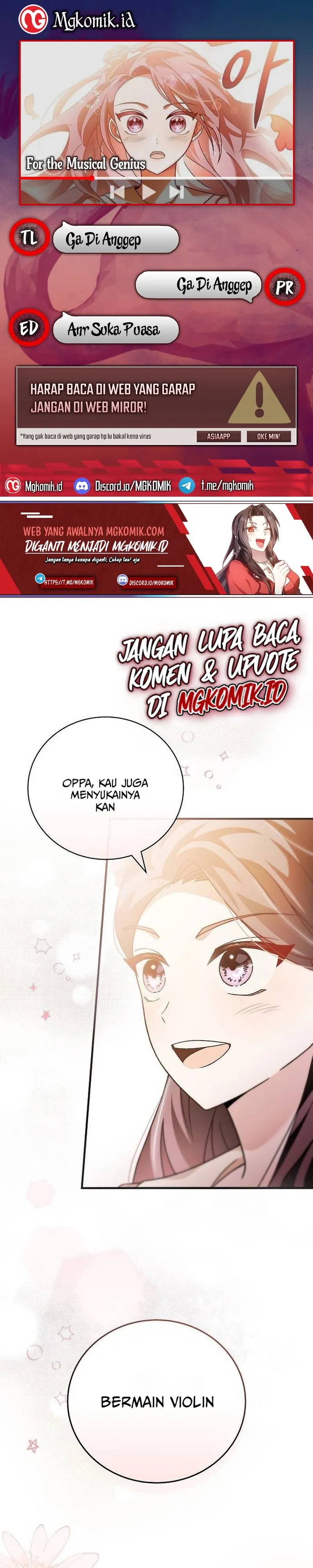 For the Musical Genius Chapter 12 Bahasa Indonesia