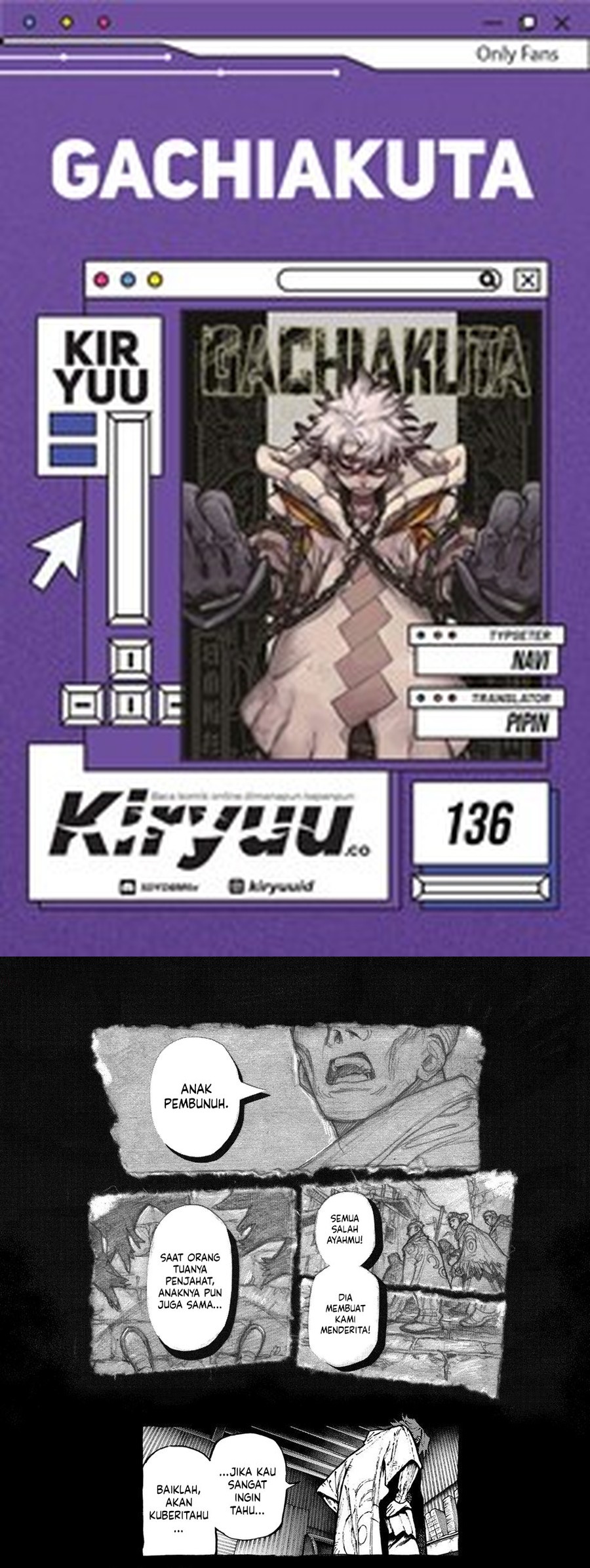 Gachiakuta Chapter 136 Bahasa Indonesia