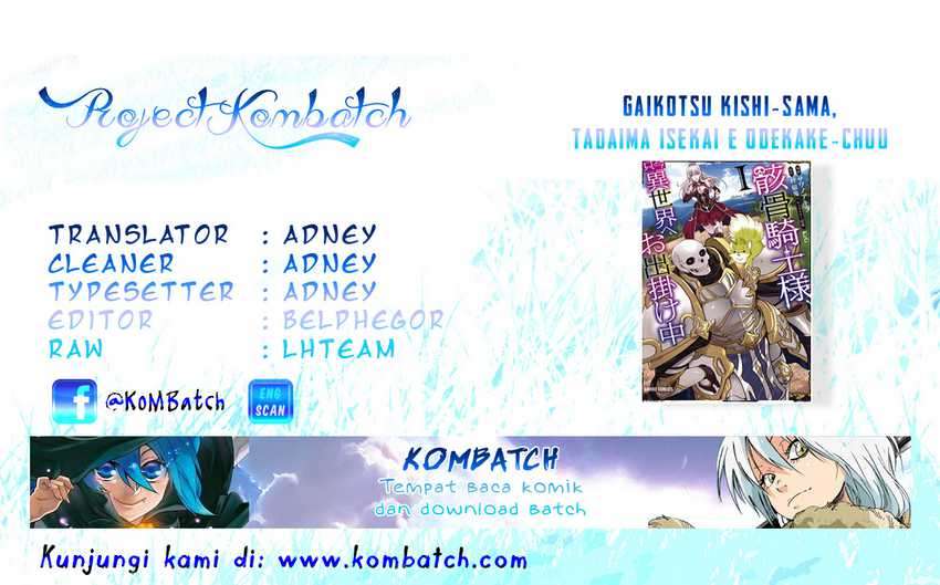 Gaikotsu Kishi-sama, Tadaima Isekai e Odekakechuu Chapter 09 Bahasa Indonesia