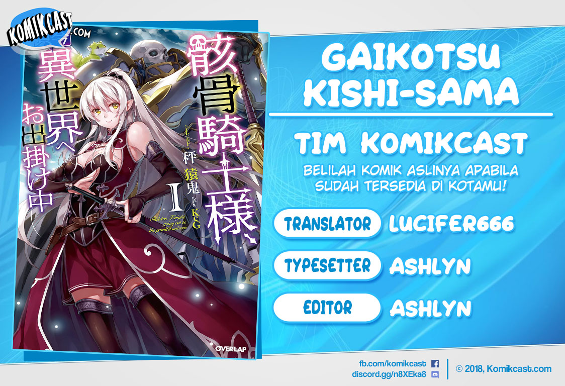 Gaikotsu Kishi-sama, Tadaima Isekai e Odekakechuu Chapter 14 Bahasa Indonesia