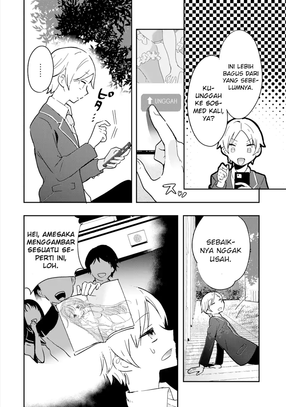 Gakuen 1 no Bishoujo wa x x Eshi no Ore ni Horeteiru!? (The Number 1 Beautiful Girl in the School is in Love With Me, the XXX Artist.) chapter 1