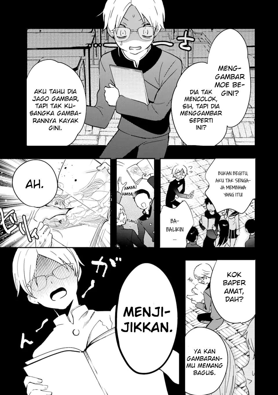 Gakuen 1 no Bishoujo wa x x Eshi no Ore ni Horeteiru!? (The Number 1 Beautiful Girl in the School is in Love With Me, the XXX Artist.) chapter 1