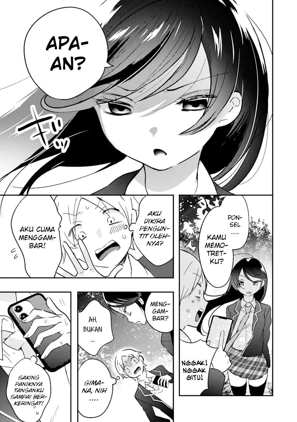 Gakuen 1 no Bishoujo wa x x Eshi no Ore ni Horeteiru!? (The Number 1 Beautiful Girl in the School is in Love With Me, the XXX Artist.) chapter 1