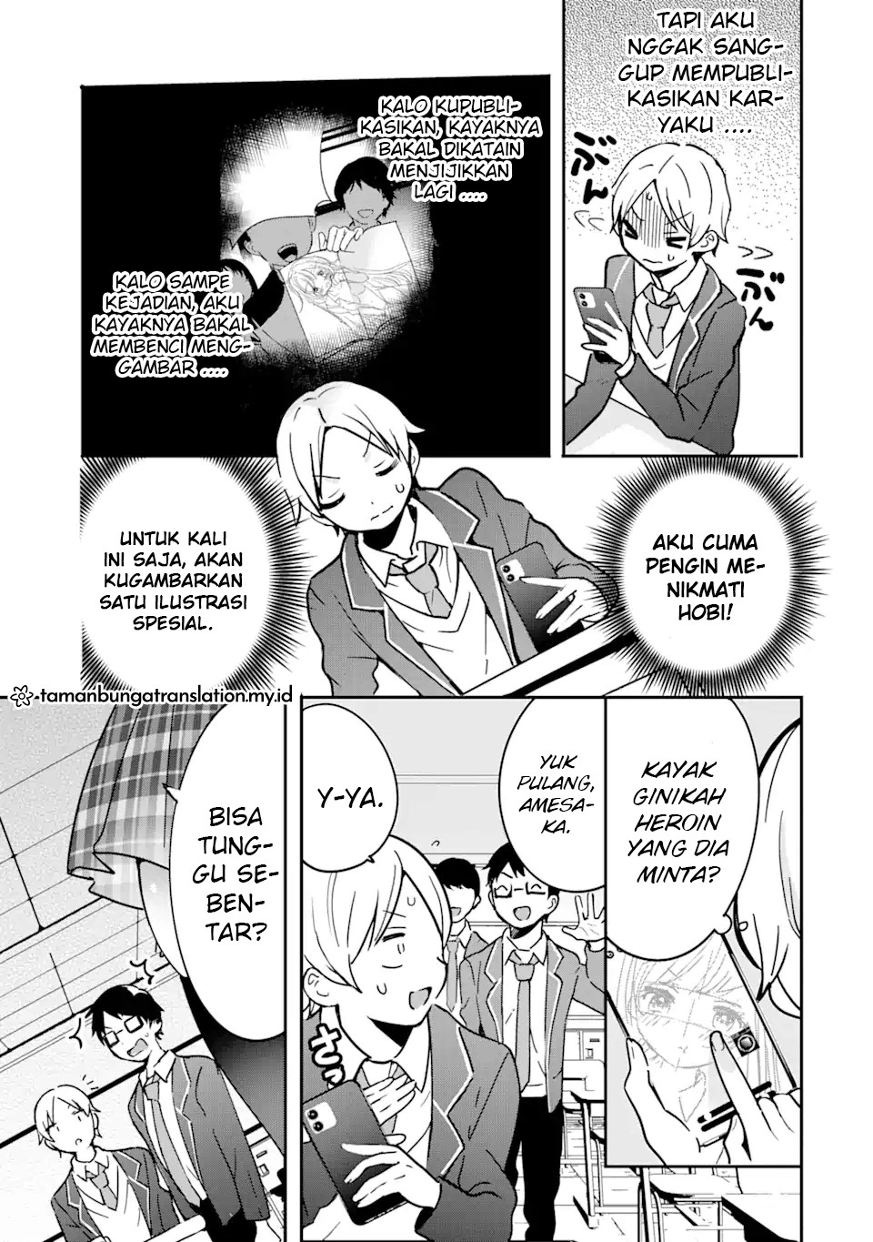 Gakuen 1 no Bishoujo wa x x Eshi no Ore ni Horeteiru!? (The Number 1 Beautiful Girl in the School is in Love With Me, the XXX Artist.) chapter 2