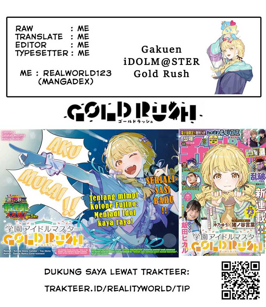 Gakuen Idolm@ster Gold Rush Chapter 25 Bahasa Indonesia