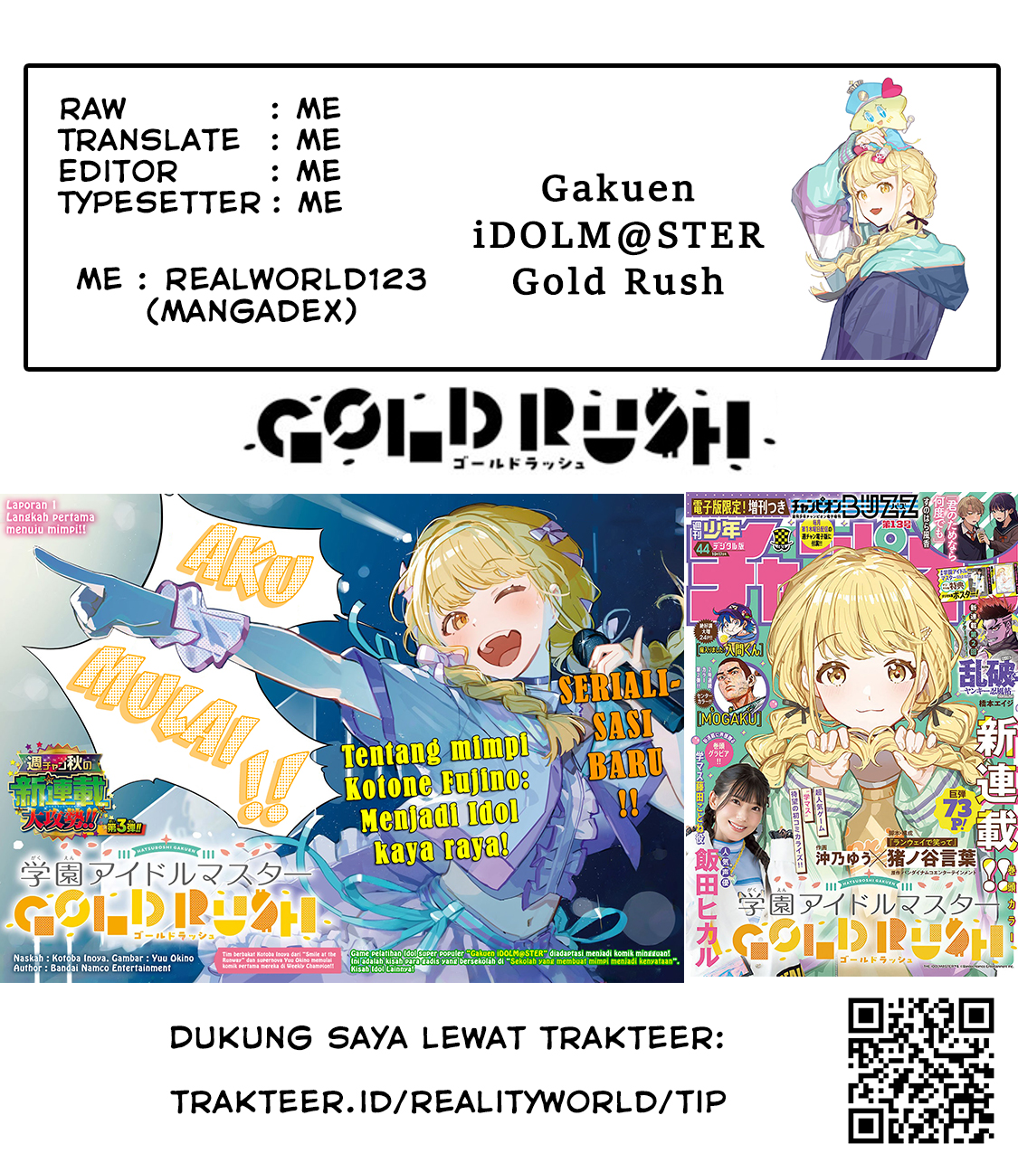 Gakuen Idolm@ster Gold Rush chapter 37