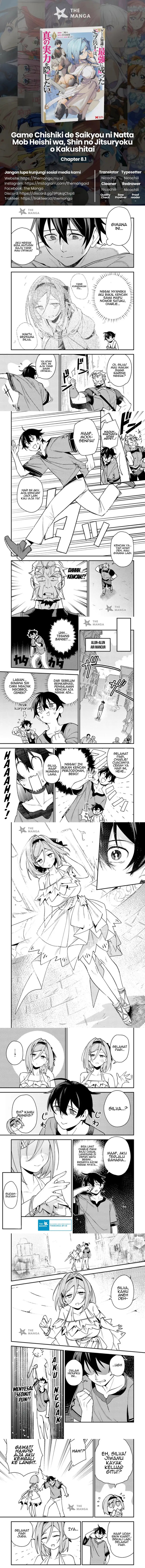 Game Chishiki de Saikyou ni Natta Mob Heishi wa, Shin no Jitsuryoku wo Kakushitai chapter 8