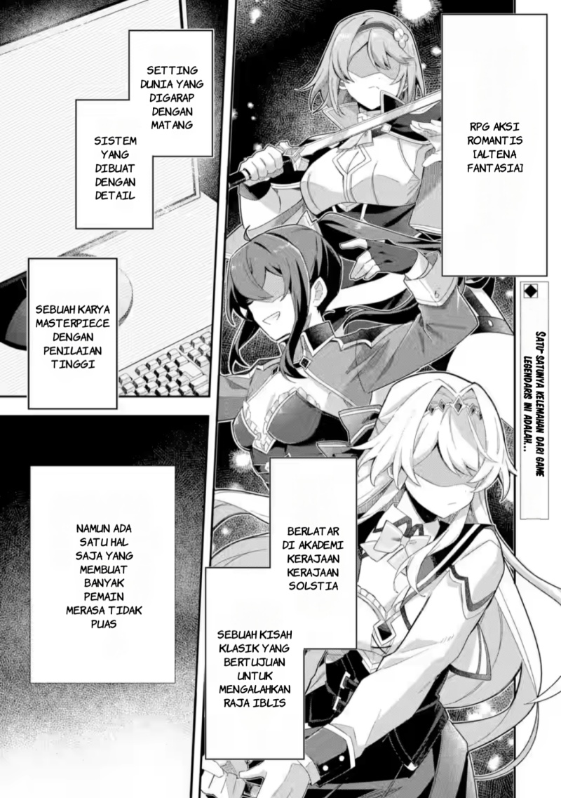 Game Sekai no mobu akuyaku ni tensei shita node Last bos wo mezashite mita chapter 1