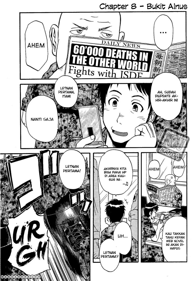 Gate – Jietai Kare no Chi nite, Kaku Tatakeri chapter 8