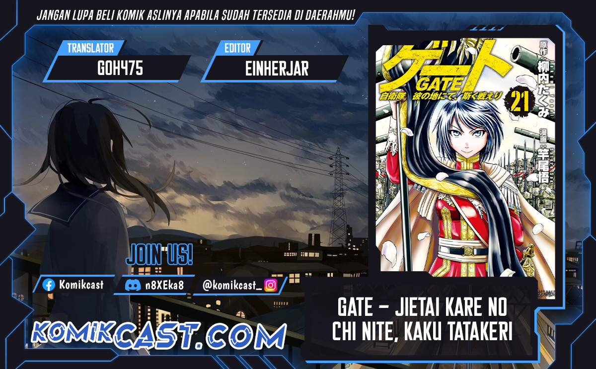 Gate Jietai Kare No Chi Nite Kaku Tatakeri — Chapter 136, halaman 1