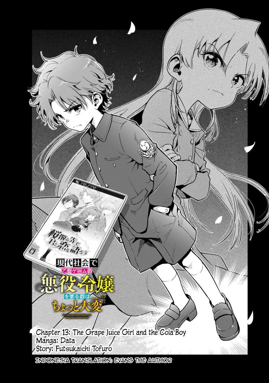 Gendai Shakai de Otome Game no Akuyaku Reijou wo suru no wa Chotto Taihen Chapter 13 Bahasa Indonesia