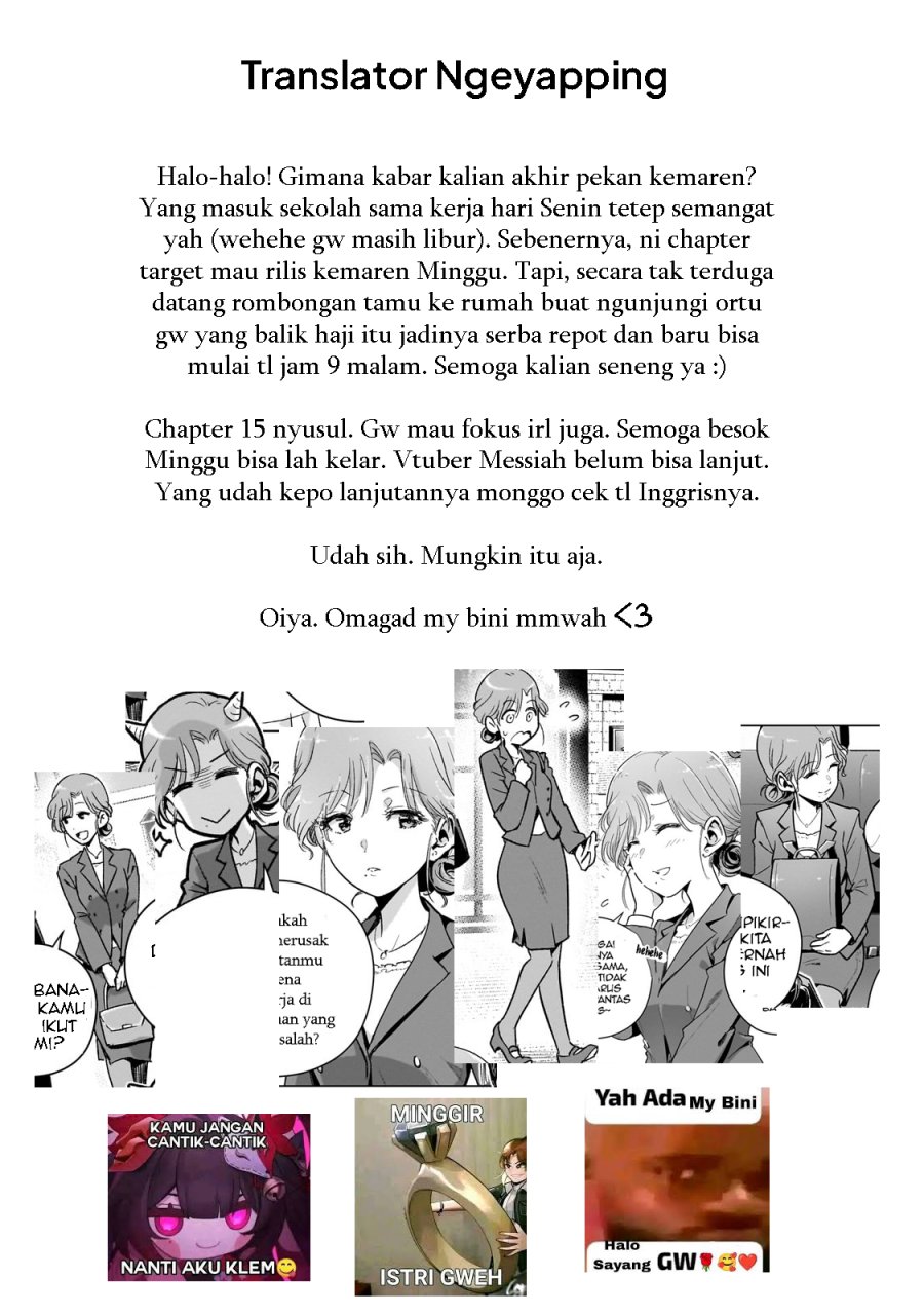 Gendai Shakai de Otome Game no Akuyaku Reijou wo suru no wa Chotto Taihen Chapter 14.5 Bahasa Indonesia
