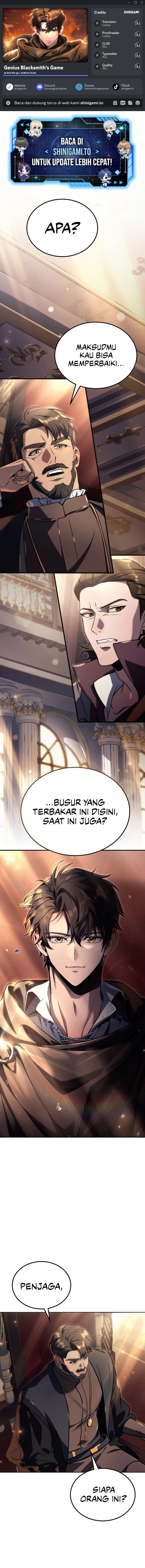 Genius Blacksmith’s Game chapter 6