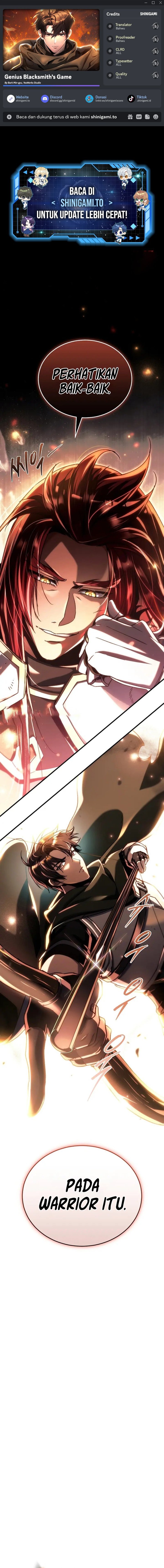 Genius Blacksmith’s Game chapter 18