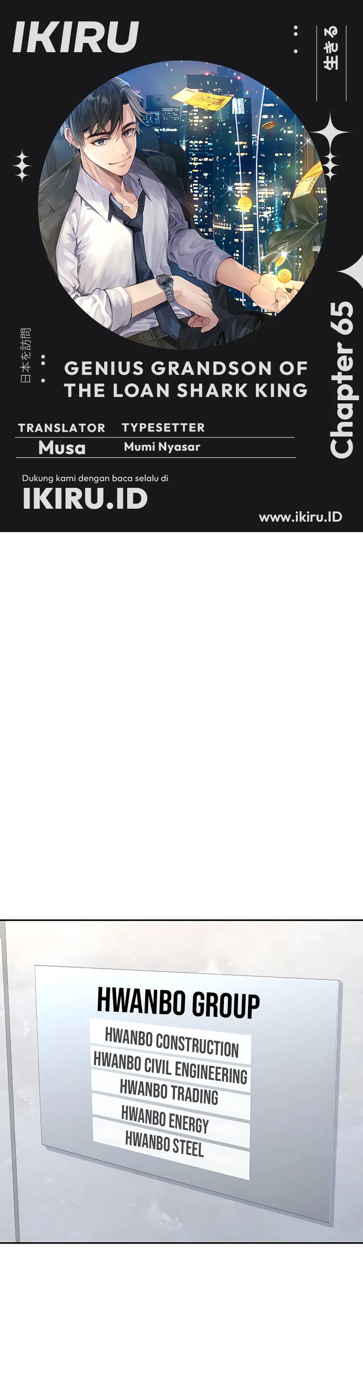 Genius Grandson of the Loan Shark King Chapter 65 Bahasa Indonesia