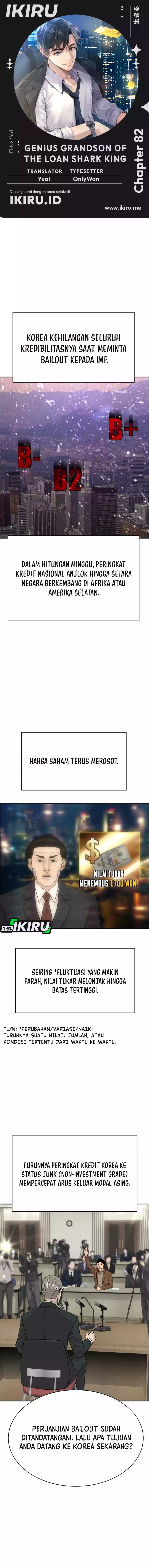 Genius Grandson of the Loan Shark King Chapter 82 Bahasa Indonesia