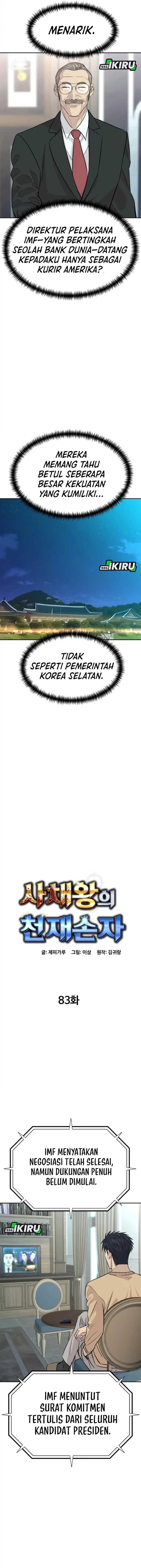 Genius Grandson of the Loan Shark King Chapter 83 Bahasa Indonesia