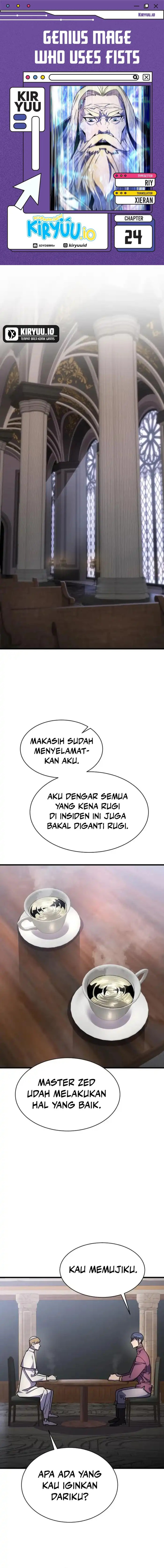 Genius Mage Who Uses Fists Chapter 24 Bahasa Indonesia