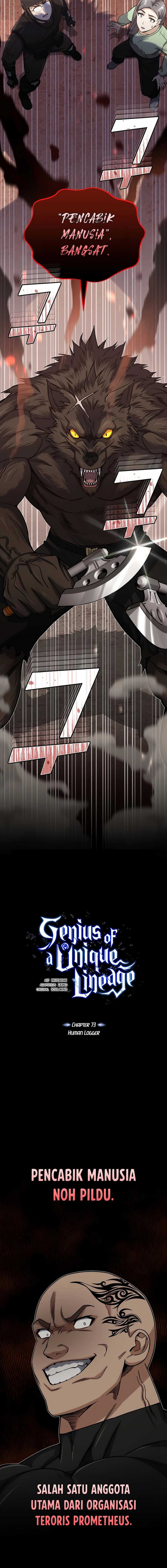 Genius of the Unique Lineage Chapter 73 Bahasa Indonesia