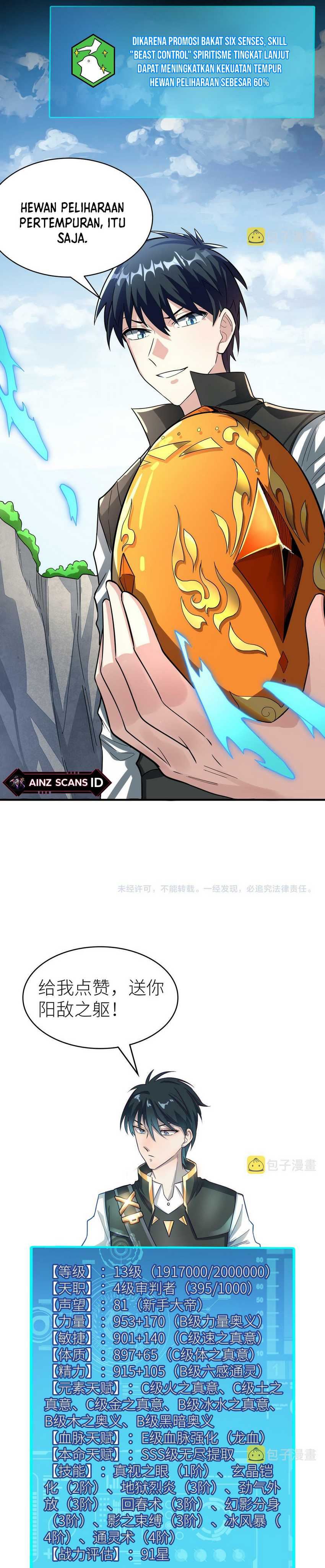 Global Mayhem: Awakening SSS-Class Talent at the Start! Chapter 31 Bahasa Indonesia