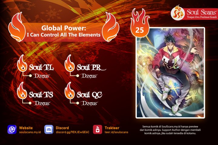 Global Power: I Can Control All The Elements Chapter 25 Bahasa Indonesia