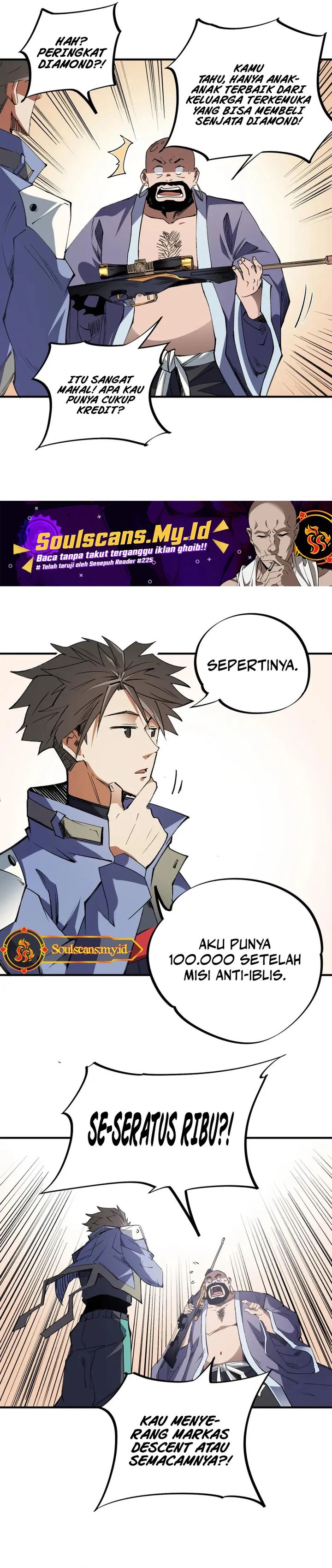 God Killer (Job Changing for the Entire Population: The Jobless Me Will Terminate the Gods) Chapter 55 Bahasa Indonesia