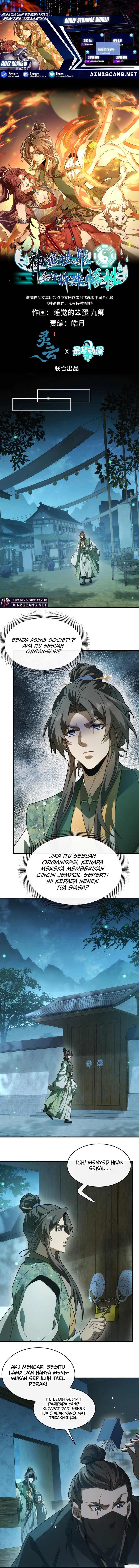 Godly Strange World, I Possess Unique Enlightment Chapter 17 Bahasa Indonesia