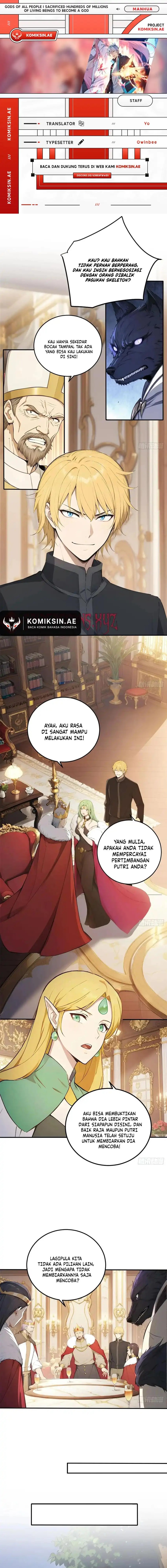 Gods of All People: I Sacrificed Hundreds of Millions of Living Beings To Become a God Chapter 88 Bahasa Indonesia