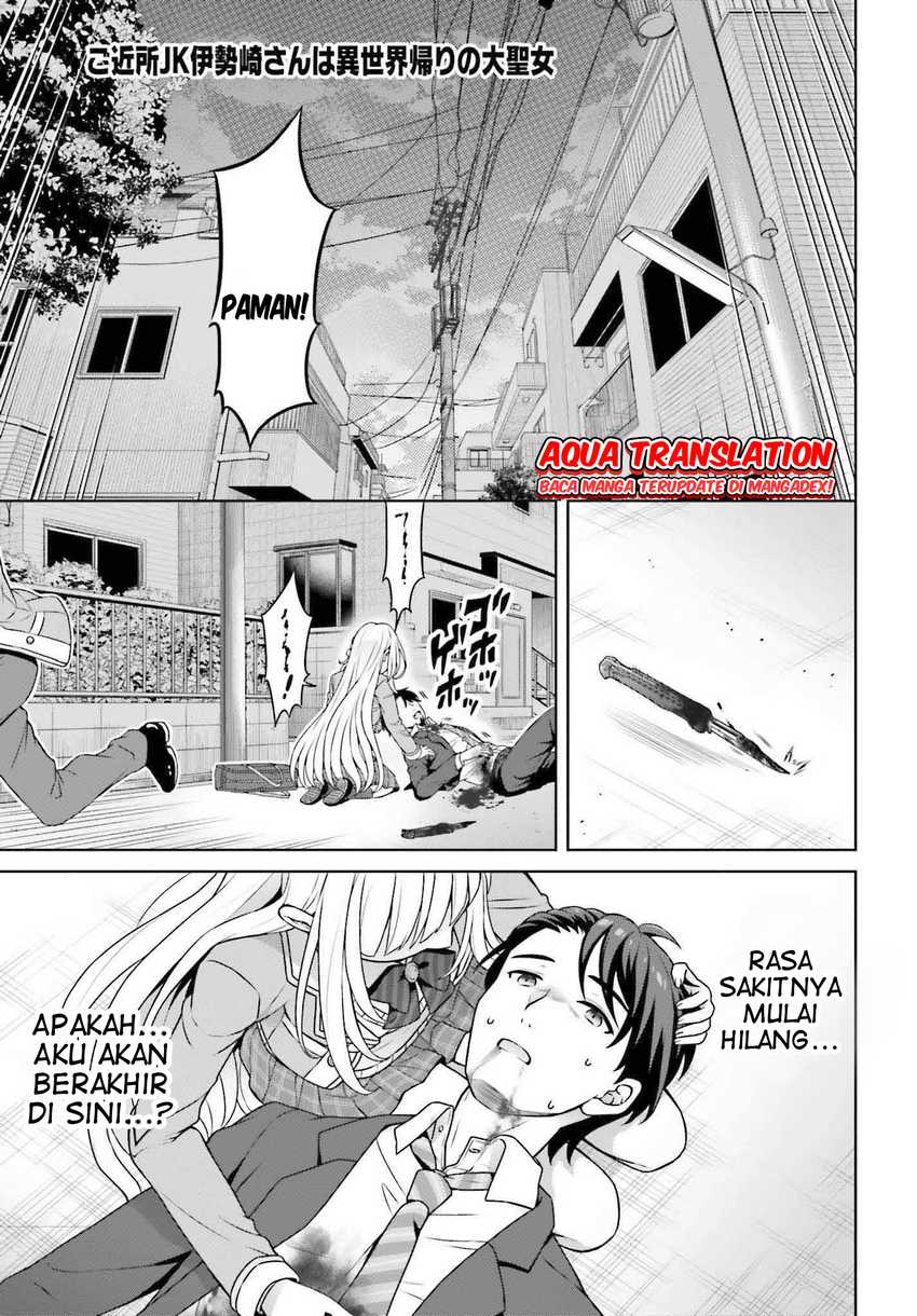 Gokinjo JK Isezaki-san wa Isekaigaeri no Daiseijo Chapter 01 Bahasa Indonesia
