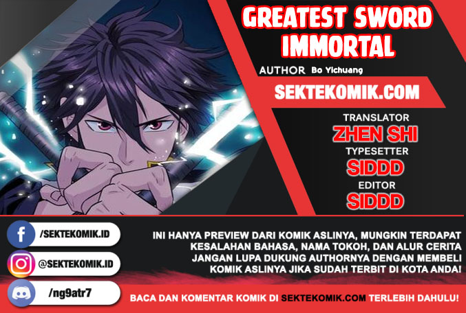 Greatest Sword Immortal Chapter 60 Bahasa Indonesia