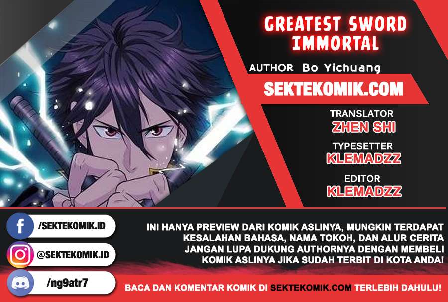 Greatest Sword Immortal Chapter 128 Bahasa Indonesia