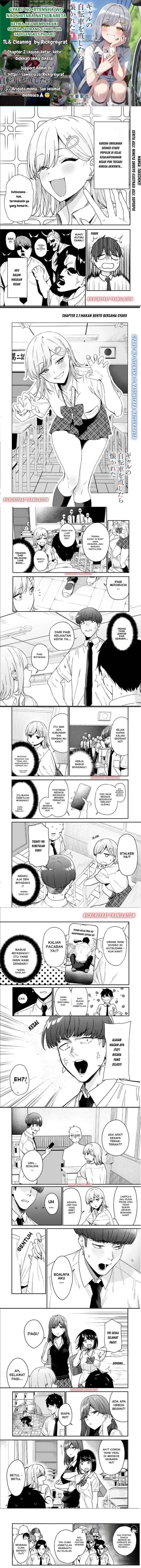 Gyaru no Jitensha o Naoshitara Natsukareta Chapter 02.1 Bahasa Indonesia