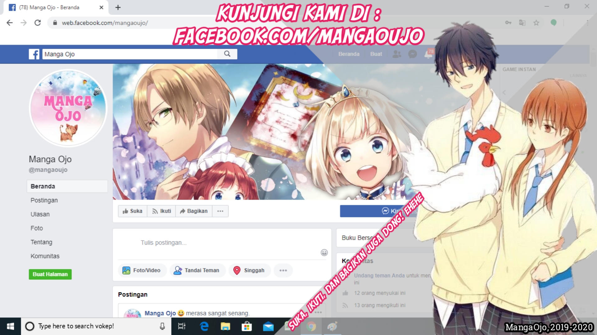 Hajimete no Gal Chapter 93 Bahasa Indonesia