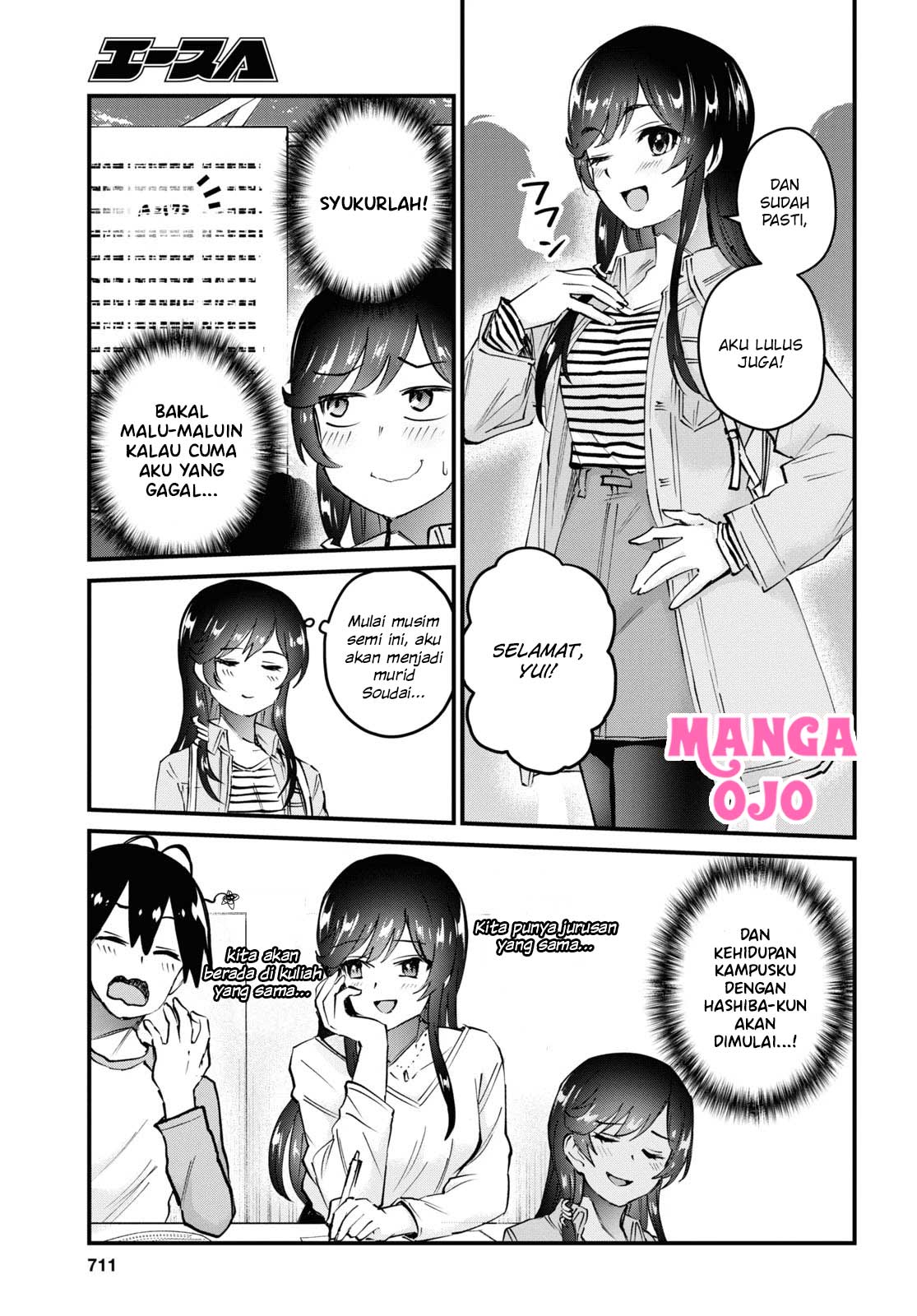 Hajimete no Gal Chapter 125 Bahasa Indonesia