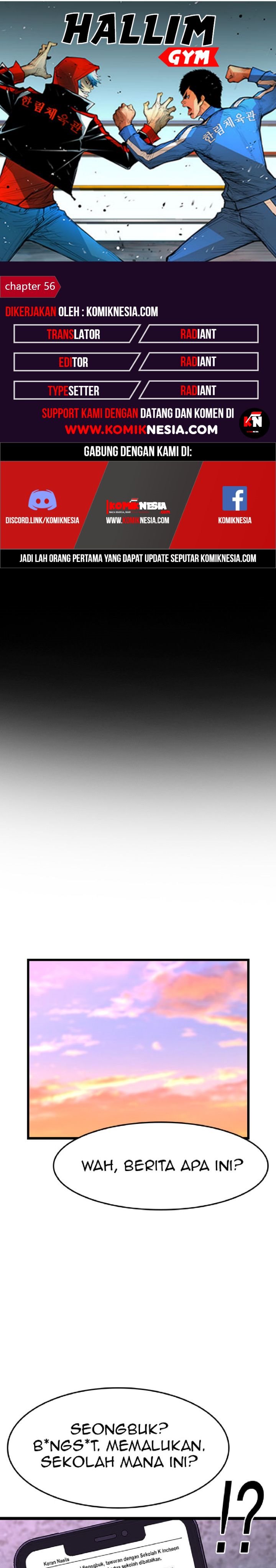 Hallym Gymnasium Chapter 56 Bahasa Indonesia