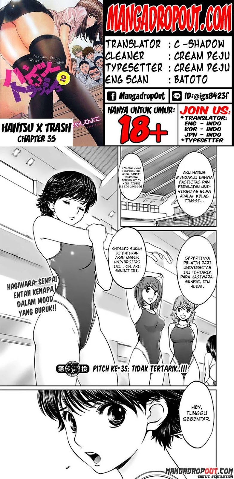 Hantsu x Trash Chapter 35 Bahasa Indonesia