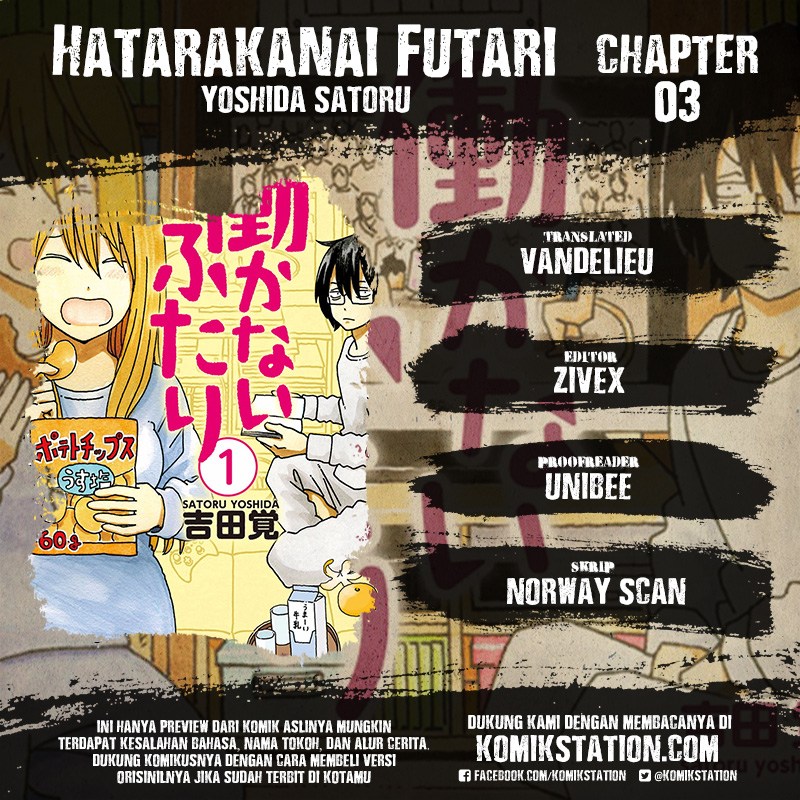 Hatarakanai Futari Chapter 03 Bahasa Indonesia