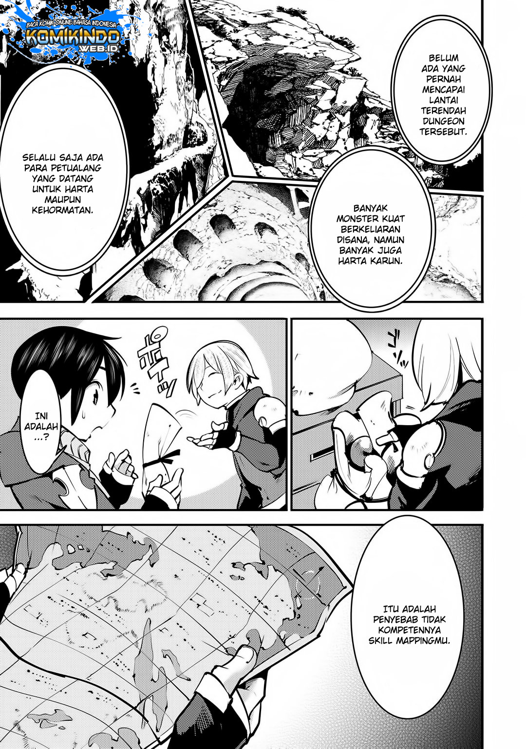 Hazure Skill [Mapping] wo Te ni Shita Shonen ha Saikyou Party to Dungeon ni Idomu Chapter 02 Bahasa Indonesia