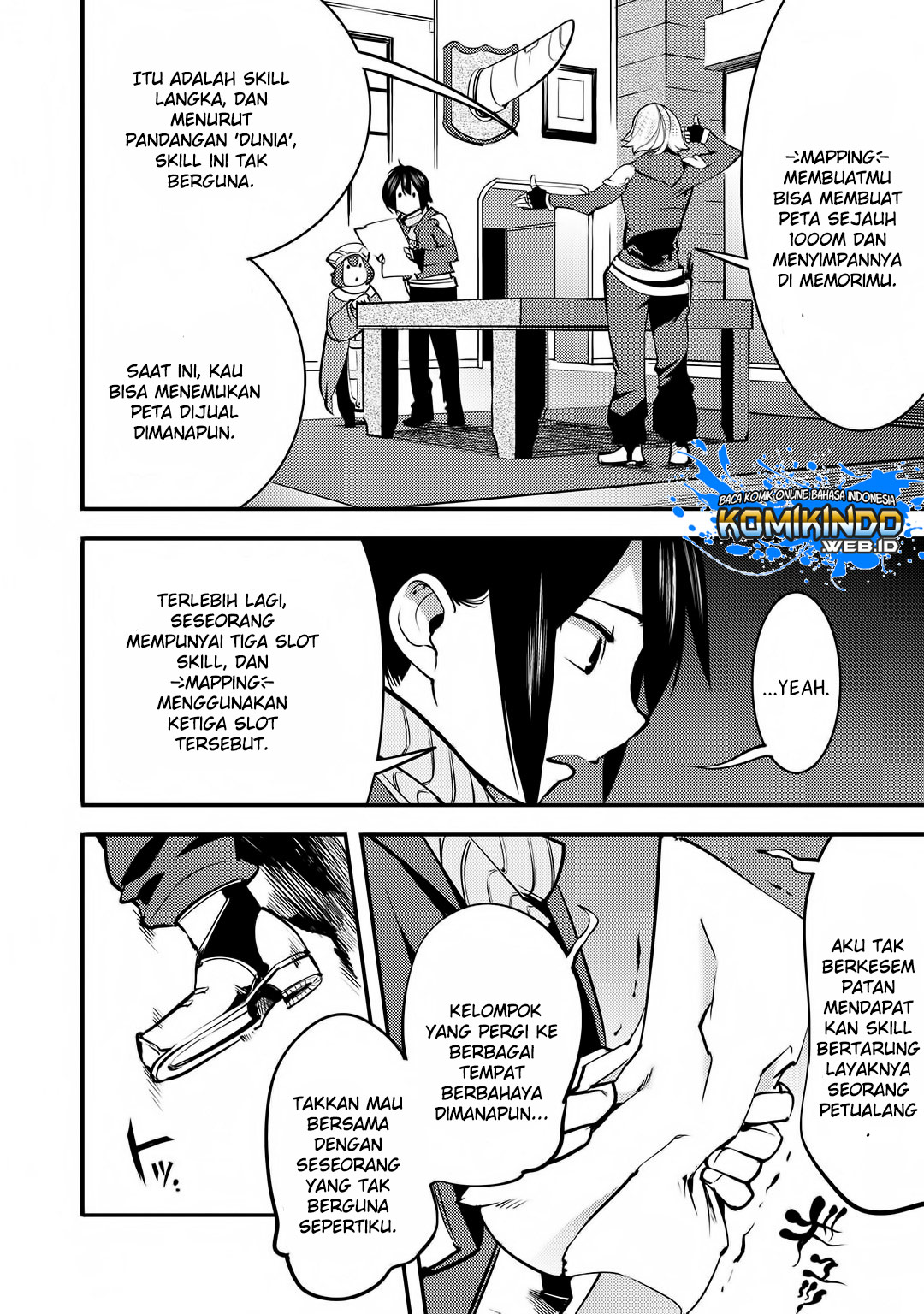 Hazure Skill [Mapping] wo Te ni Shita Shonen ha Saikyou Party to Dungeon ni Idomu Chapter 02 Bahasa Indonesia